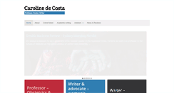 Desktop Screenshot of carolinedecosta.com