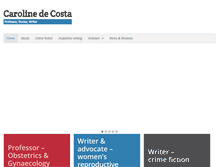 Tablet Screenshot of carolinedecosta.com